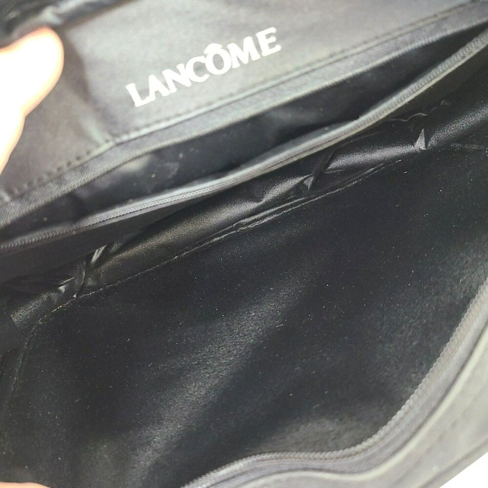 Lancome Paris Womens Single Strap Purse Tote Travel Bag Charcoal Black - Picture 3 of 10